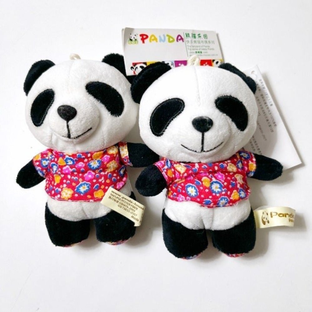Lot of 2 Kawaii Panda Plushies